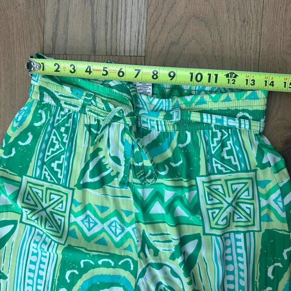 NWT Rachel Zoe Tropical Pants Small Green - Picture 4 of 8